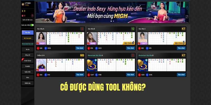 Câu hỏi được phép dùng tool tại KU88 không?